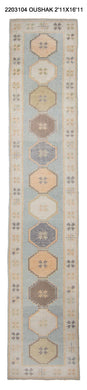 3x17 Modern Oushak Area Runner Rug
