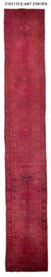 3x17 Old & Vintage Turkish Area Runner Rug