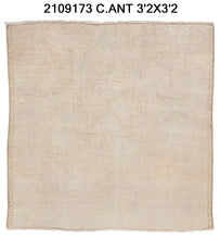 3x3 Old & Vintage Turkish Area Rug