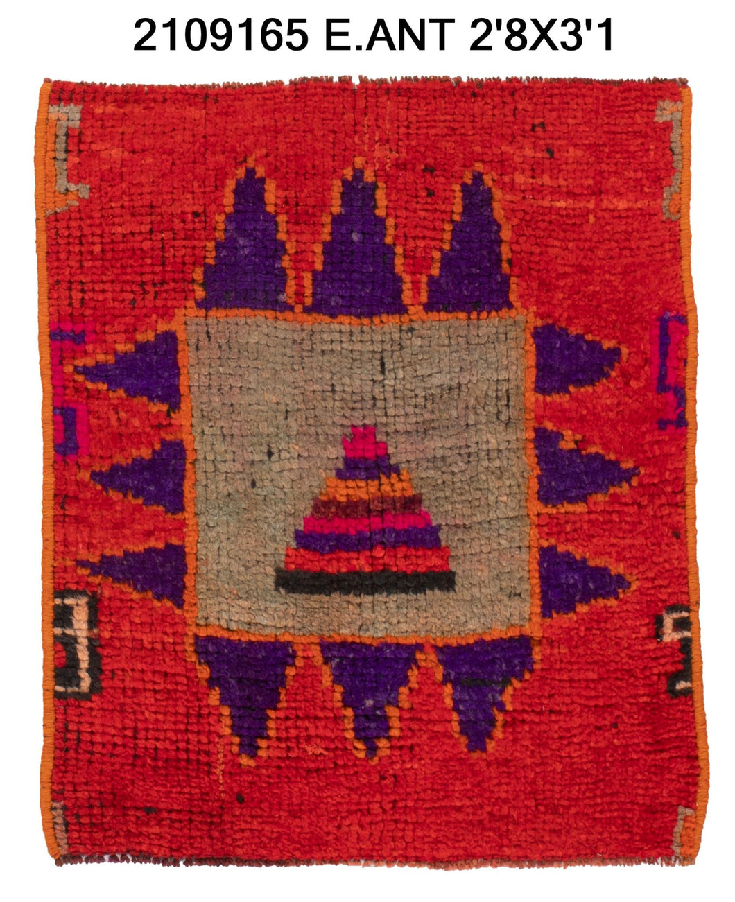 3x3 Old & Vintage Turkish Area Rug