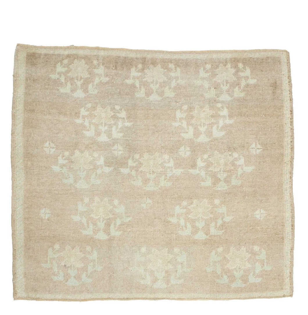 3x3 Old & Vintage Turkish Area Rug