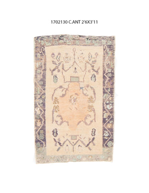 3x4 Old & Vintage Turkish Area Rug