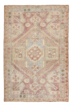 3x5 Colorful Old & Vintage Turkish Area Rug