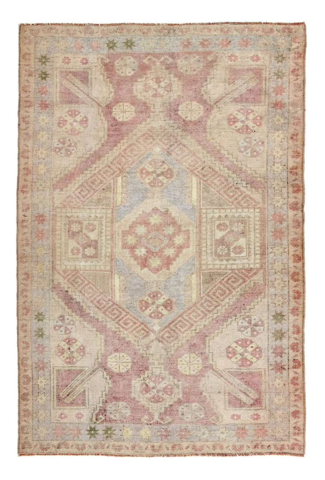 3x5 Colorful Old & Vintage Turkish Area Rug