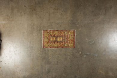 3x5 Colorful Vintage Turkish Area Rug