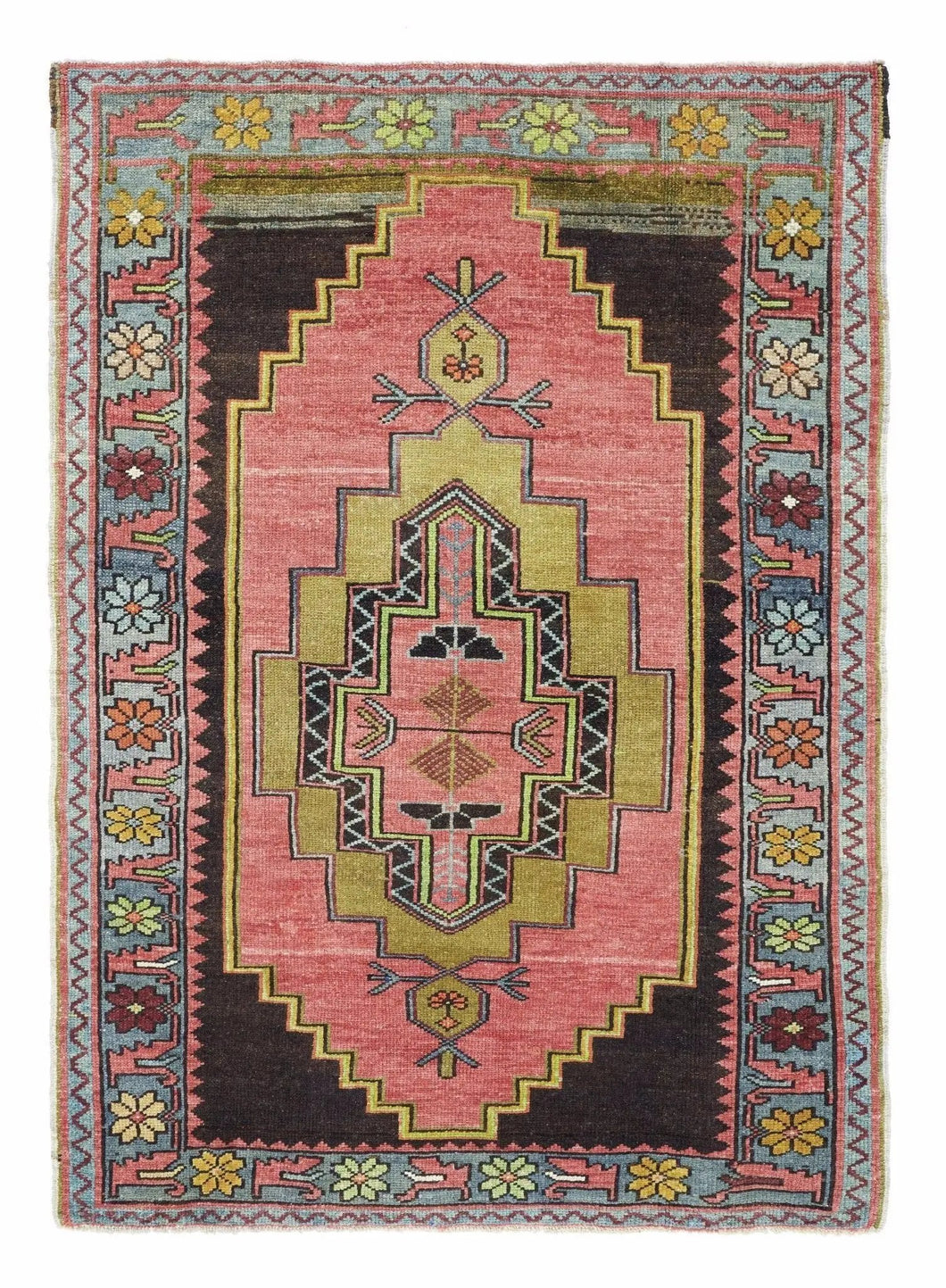 3x5 Red Old & Vintage Turkish Area Rug