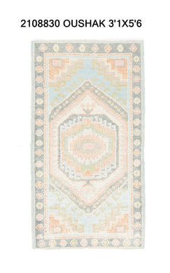 3x6 Modern Oushak Area Rug