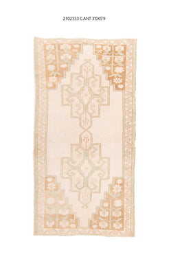 3x6 Old & Vintage Tukish Area Rug