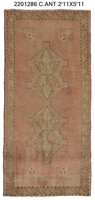 3x6 Old & Vintage Turkish Area Rug