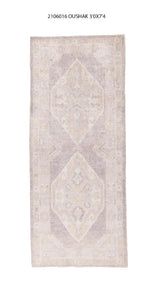 3x7 Modern Oushak Area Runner Rug
