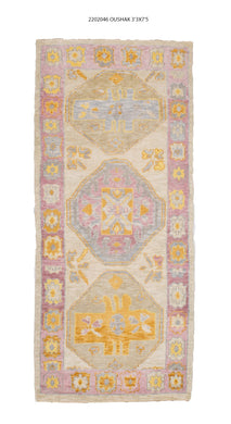 3x7 Modern Oushak Area Runner Rug