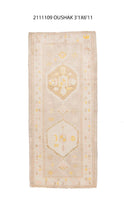 3x7 Modern Oushak Area Runner Rug