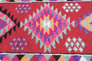 3x7 Old & Vintage Turkish Area Runner Rug