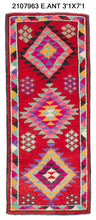 3x7 Old & Vintage Turkish Area Runner Rug