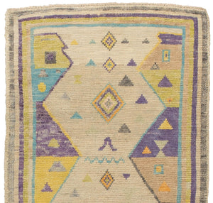 3x7 Soft Modern Oushak Runner Rug