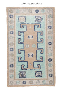 3x74 Modern Oushak Area Rug