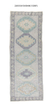 3x8 Modern Oushak Area Runner Rug