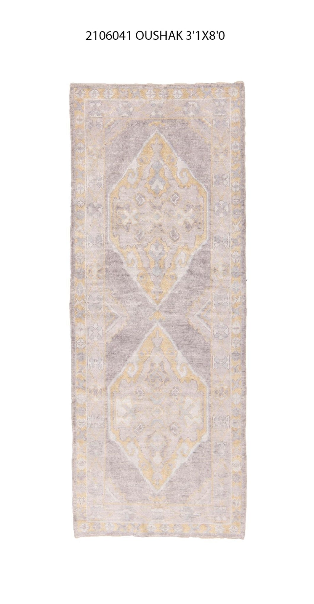 3x8 Modern Oushak Area Runner Rug
