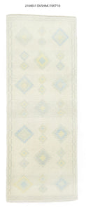 3x8 Modern Oushak Area Runner Rug