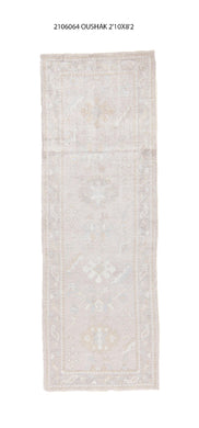 3x8 Modern Oushak Area Runner Rug