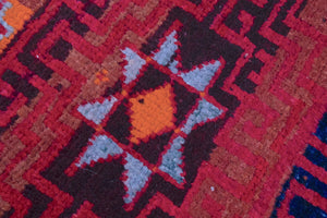 3x8 Old & Vintage Turkish Area Runner Rug