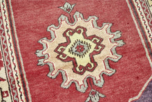 3x9 Colorful Old & Vintage Turkish Runner Rug
