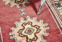 3x9 Colorful Old & Vintage Turkish Runner Rug