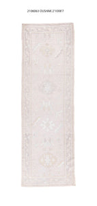 3x9 Modern Oushak Area Runner Rug