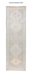 3x9 Modern Oushak Area Runner Rug