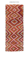4x10 Old & Vintage Turkish Area Runner Rug