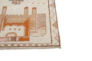 4x11 Old & Vintage Turkish Area Rug