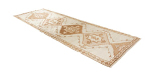 4x11 Old& Vintage Turkish Area Runner Rug