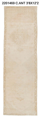 4x12 Old & Vintage Turkish Area Runner Rug