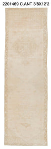 4x12 Old & Vintage Turkish Area Runner Rug