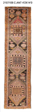 4x14 Old & Vintage Turkish Area Runner Rug