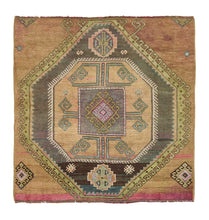 4x4 Old & Vintage Turkish Area Rug
