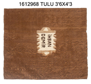 4x4 Old & Vintage Turkish Area Rug