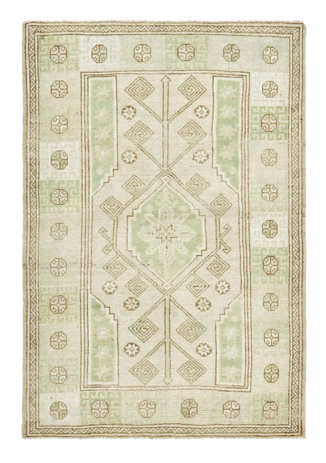 4x5 Colorful Old & Vintage Turkish Area Rug