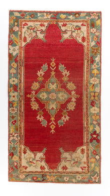 4x6 Colorful Vintage Oushak Area Rug