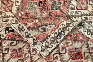 4x6 Colorful Vintage Turkish Area Rug