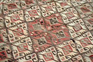 4x6 Colorful Vintage Turkish Area Rug