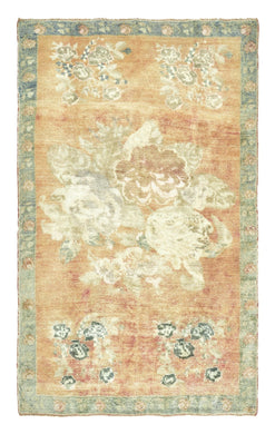 4x6 Colorful Vintage Turkish Area Rug