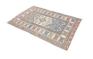 4x6 Old & Vintage Turkish Area Rug