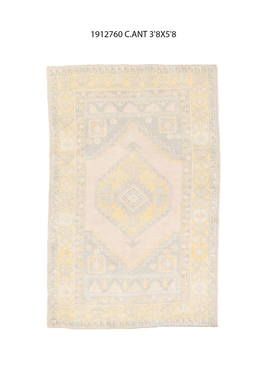 4x6 Old & Vintage Turkish Area Rug