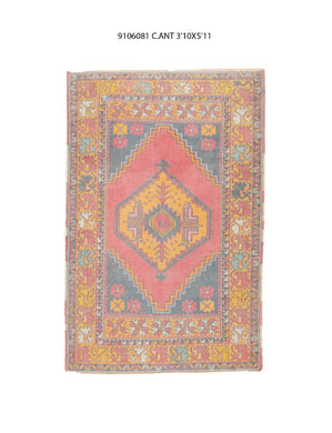 4x6 Old & Vintage Turkish Area Rug