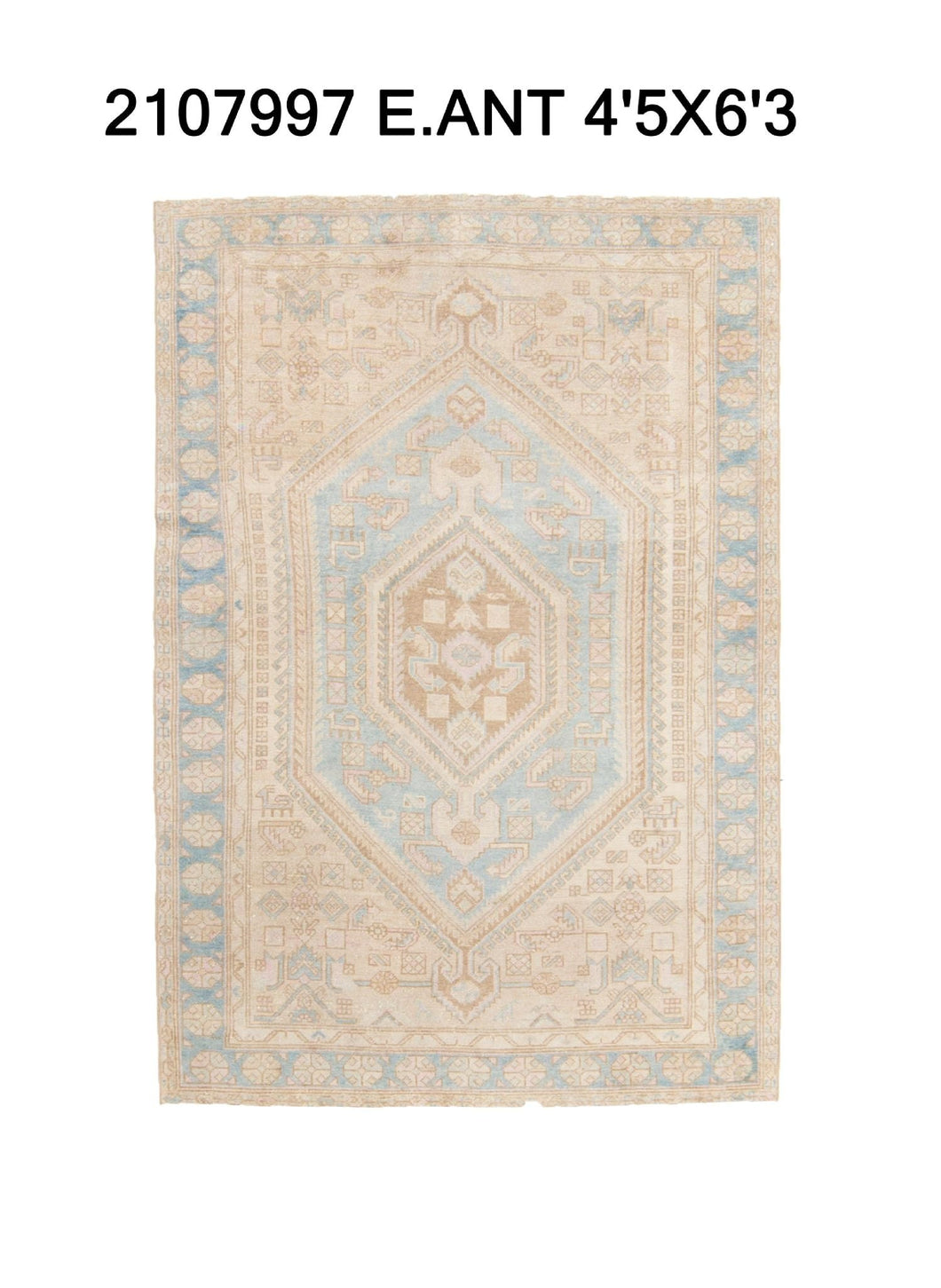 4x6 Old & Vintage Turkish Area Rug