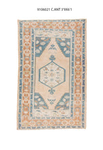 4x6 Old & Vintage Turkish Area Rug