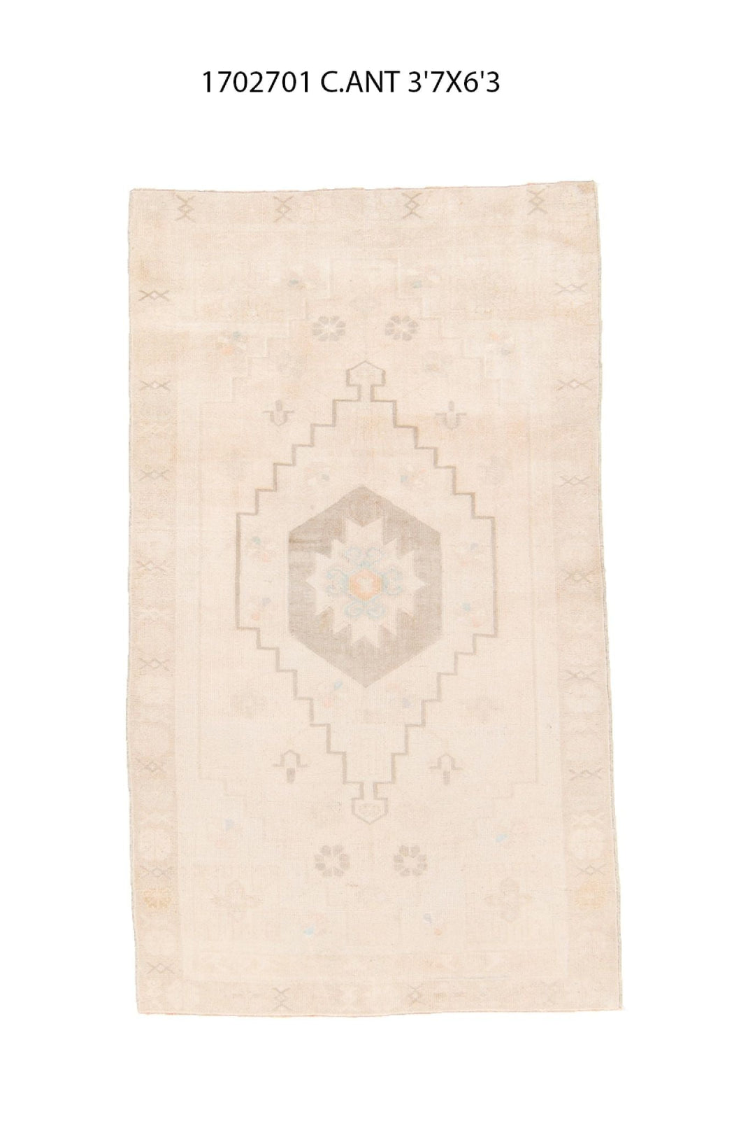 4x6 Old & Vintage Turkish Area Rug