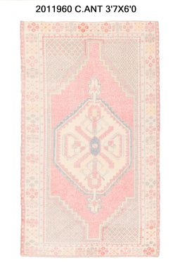 4x6 Old & Vintage Turkish Area Rug