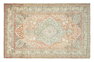 4x6 Red Old & Vintage Turkish Area Rug